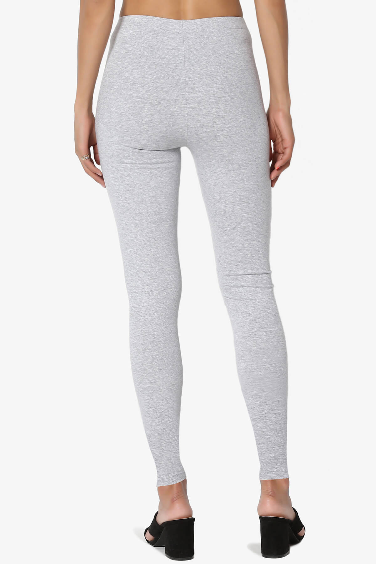 Thalia Cotton Jersey Ankle Leggings HEATHER GREY_2