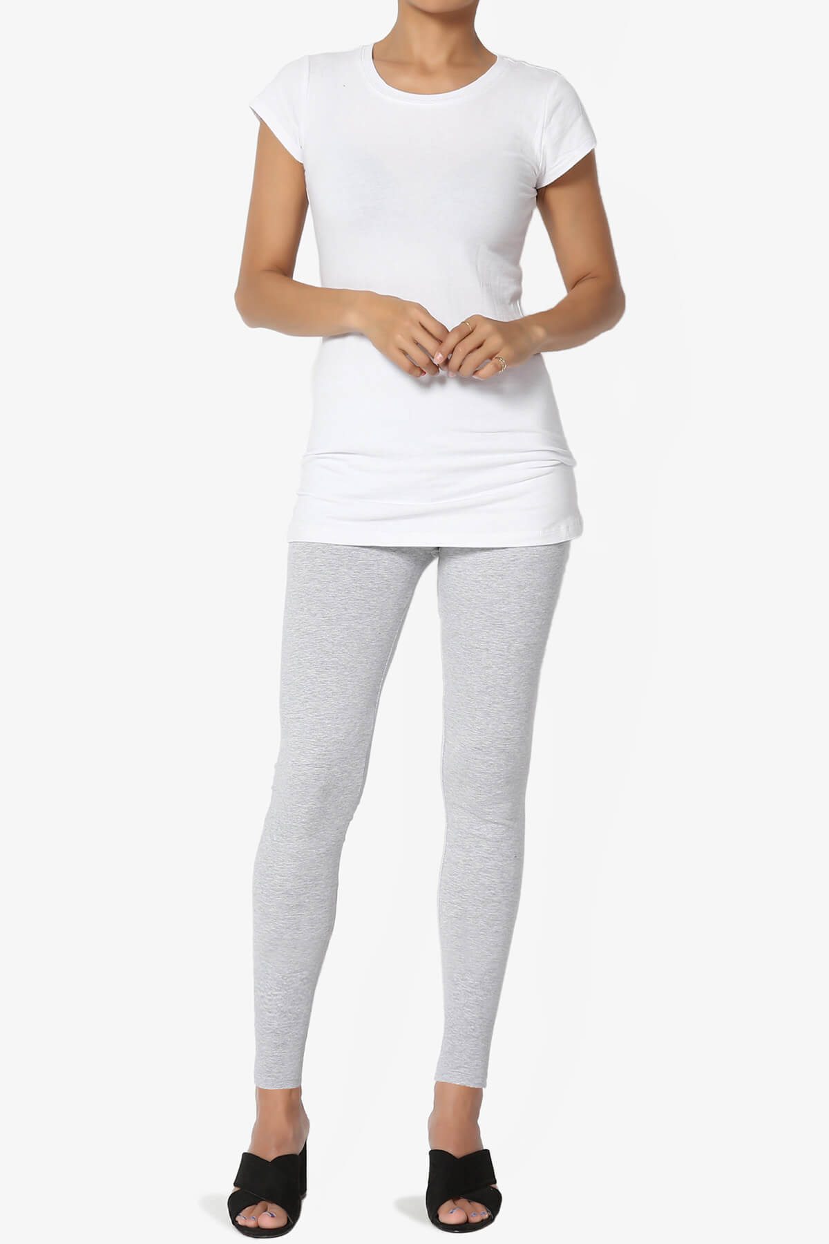 Thalia Cotton Jersey Ankle Leggings HEATHER GREY_6
