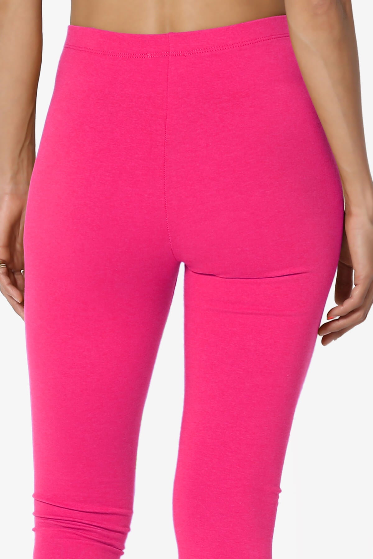 Thalia Cotton Jersey Ankle Leggings HOT PINK_6