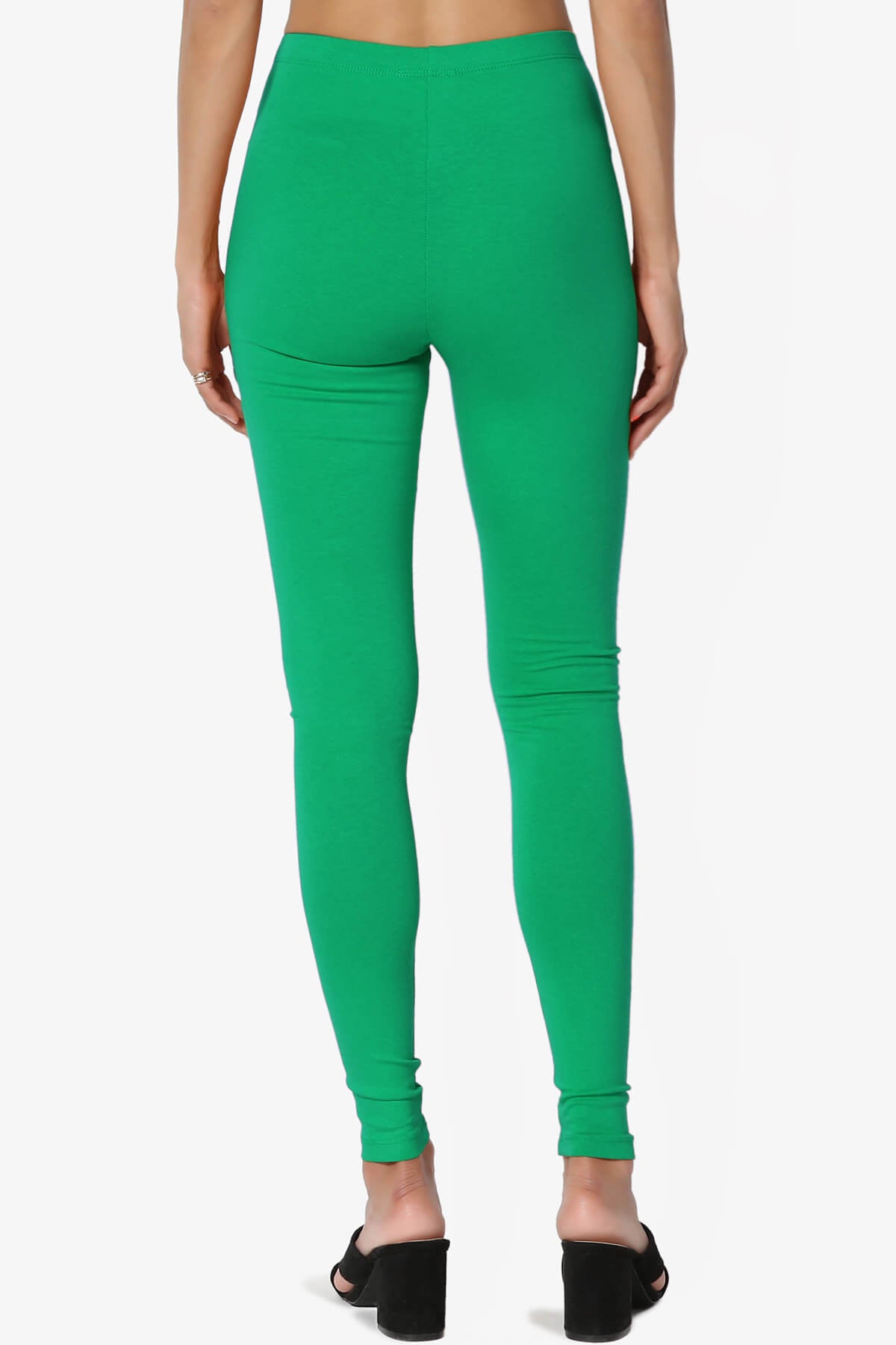 Thalia Cotton Jersey Ankle Leggings KELLY GREEN_2