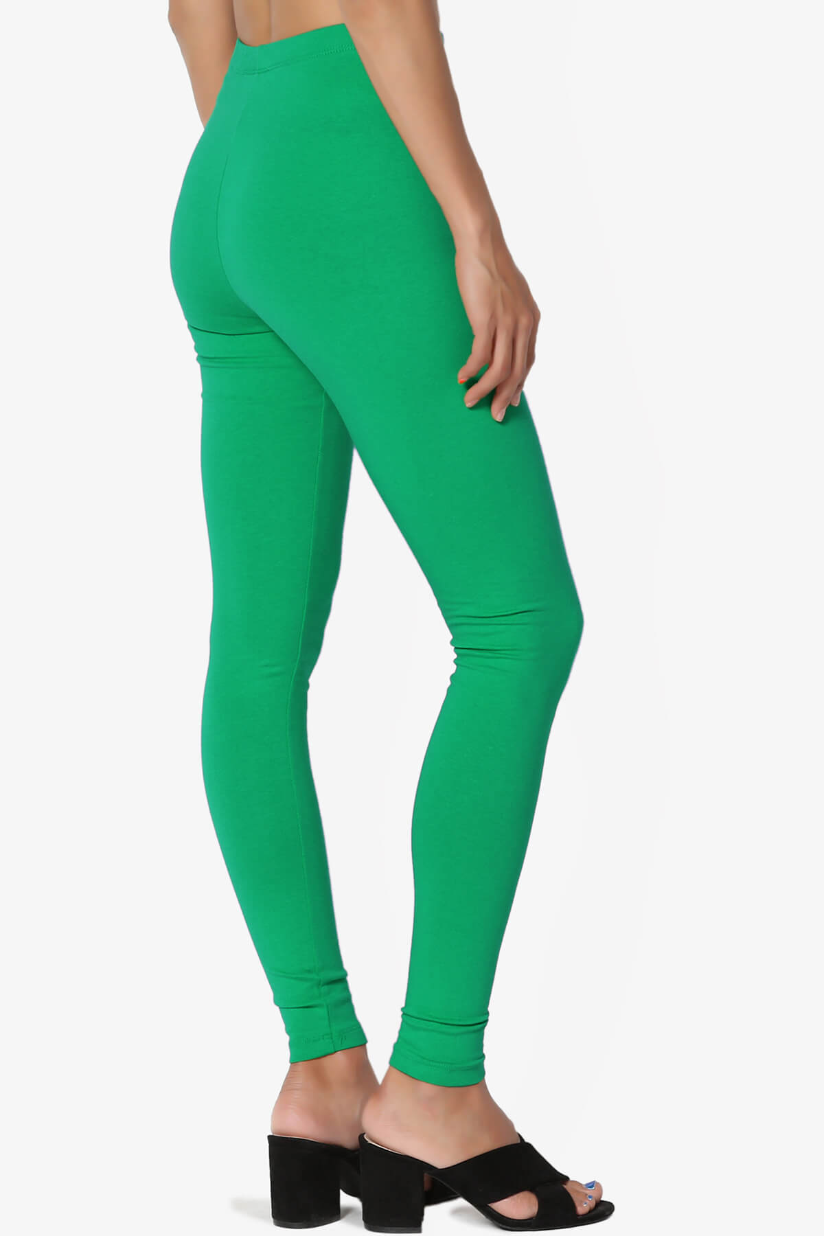 Thalia Cotton Jersey Ankle Leggings KELLY GREEN_4