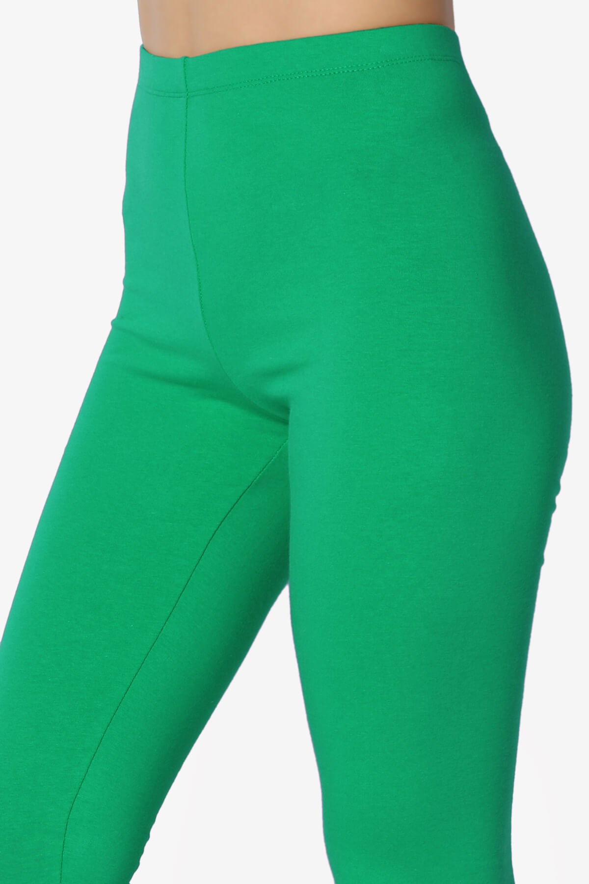 Thalia Cotton Jersey Ankle Leggings KELLY GREEN_5