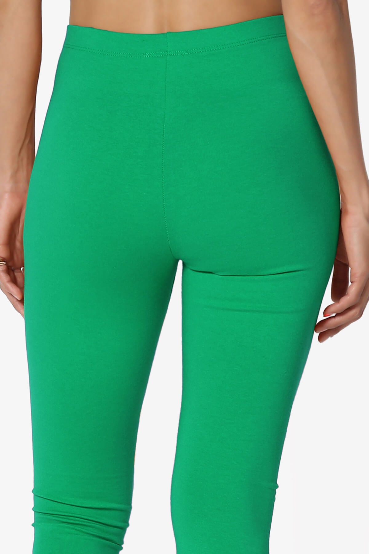 Thalia Cotton Jersey Ankle Leggings KELLY GREEN_6