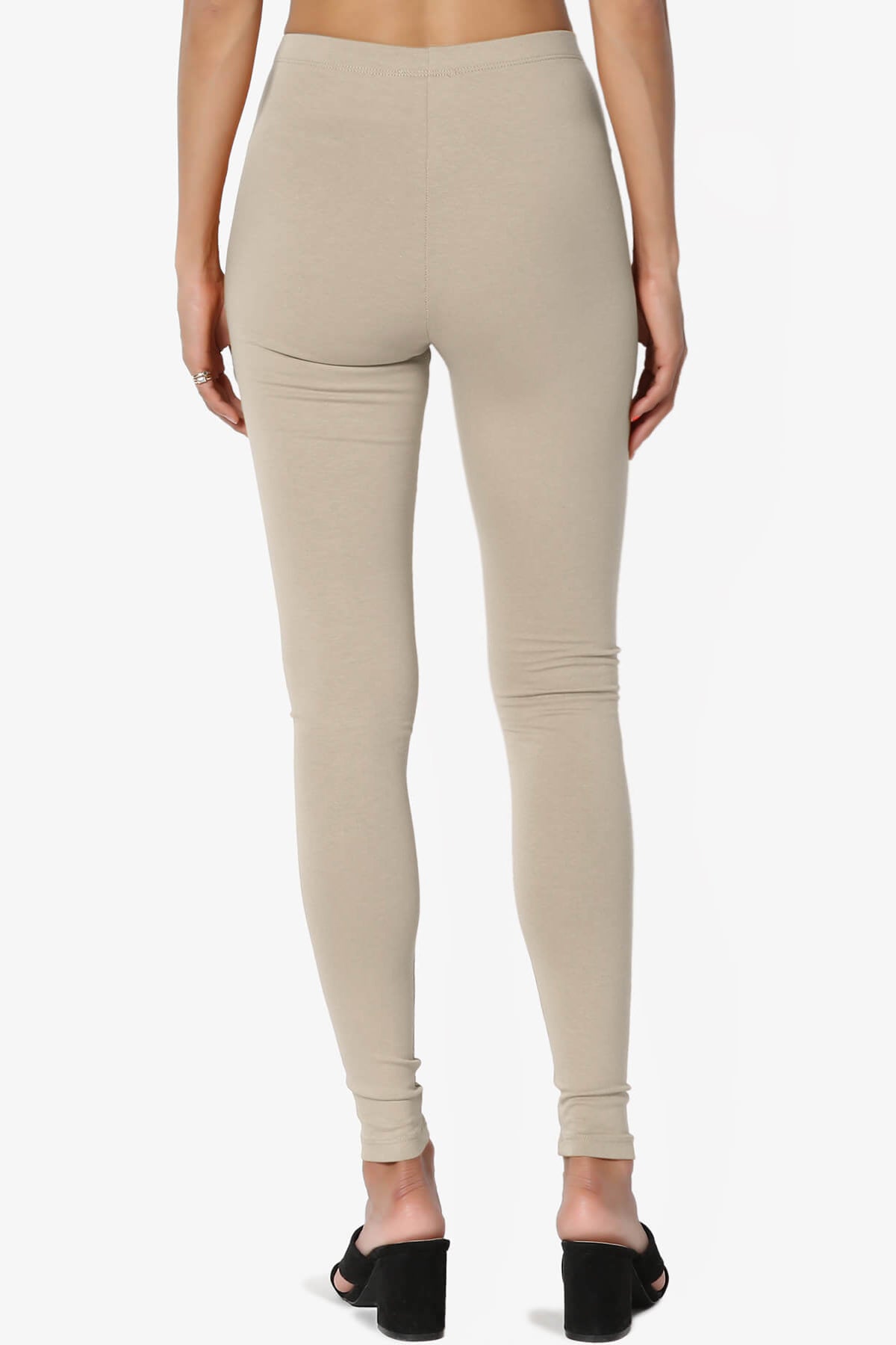 Thalia Cotton Jersey Ankle Leggings LIGHT MOCHA_2