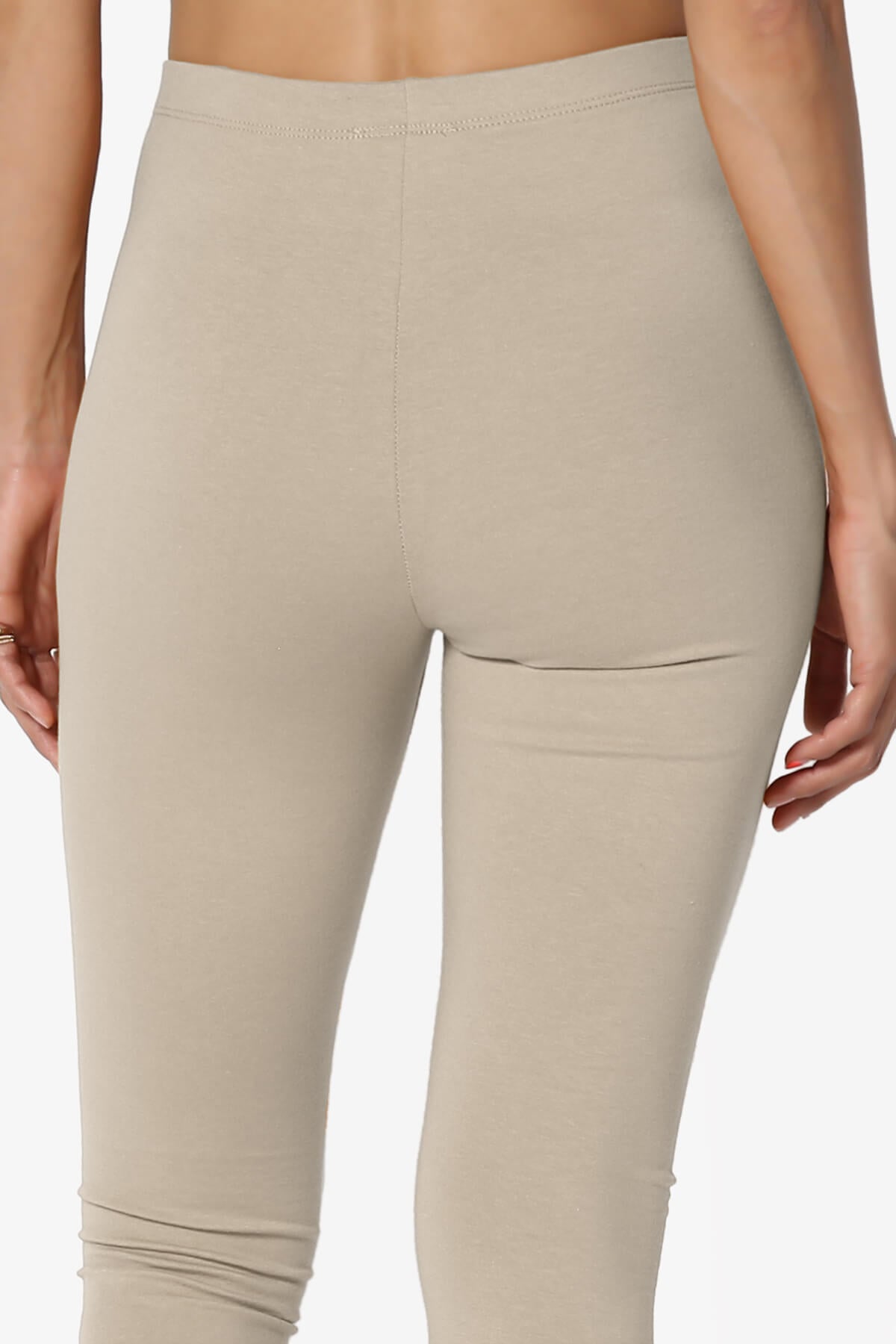 Thalia Cotton Jersey Ankle Leggings LIGHT MOCHA_6