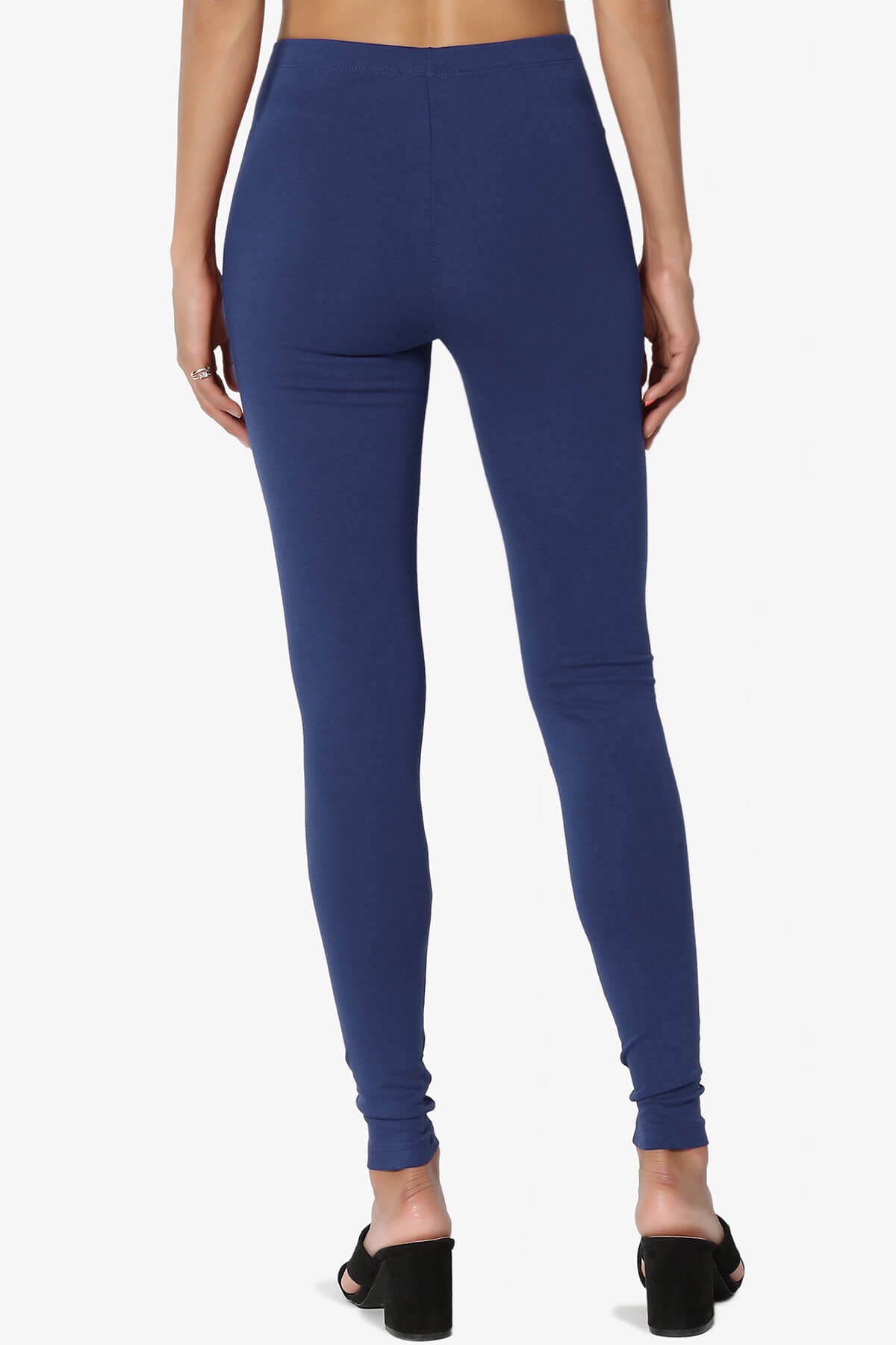 Thalia Cotton Jersey Ankle Leggings LIGHT NAVY_2