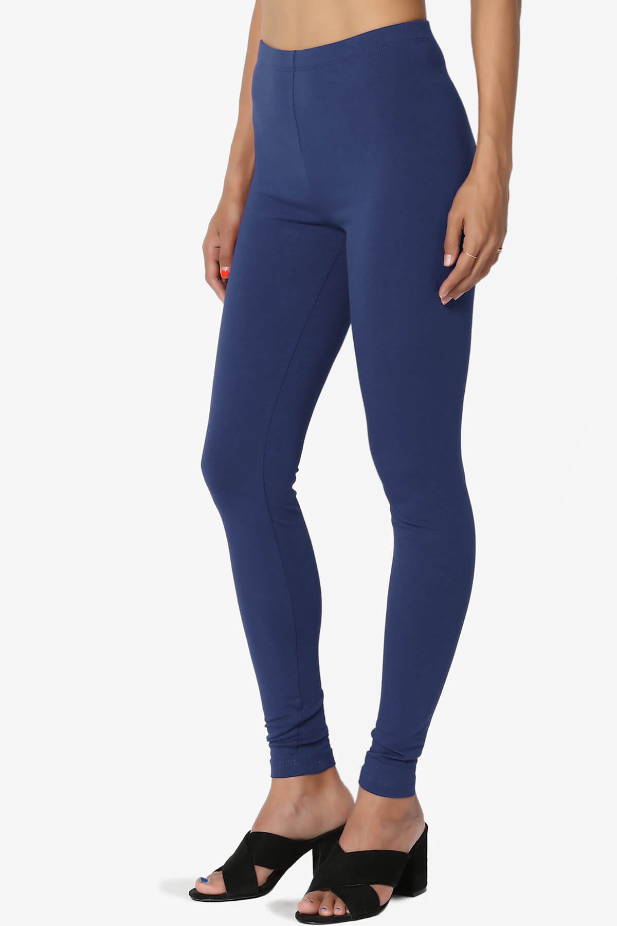 Thalia Cotton Jersey Ankle Leggings LIGHT NAVY_3