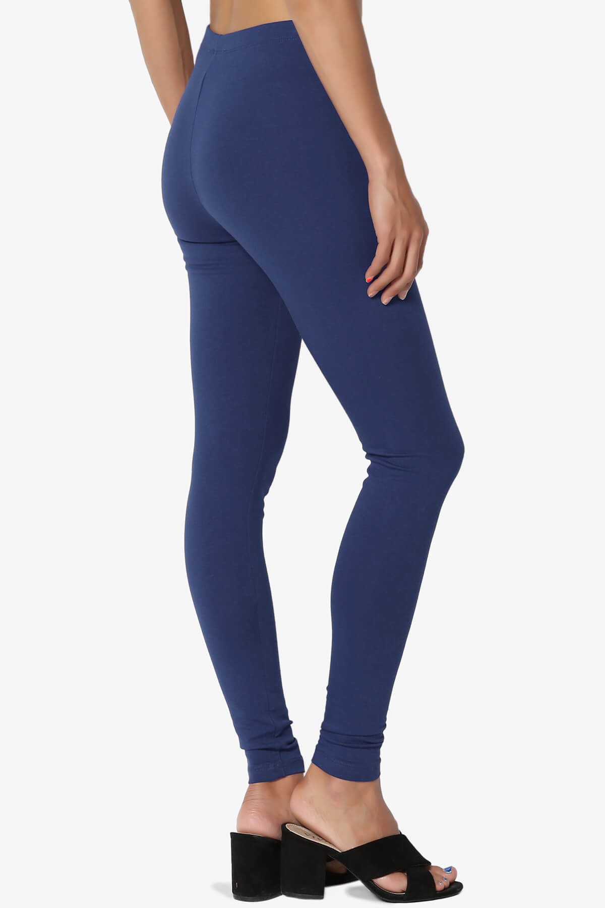 Thalia Cotton Jersey Ankle Leggings LIGHT NAVY_4