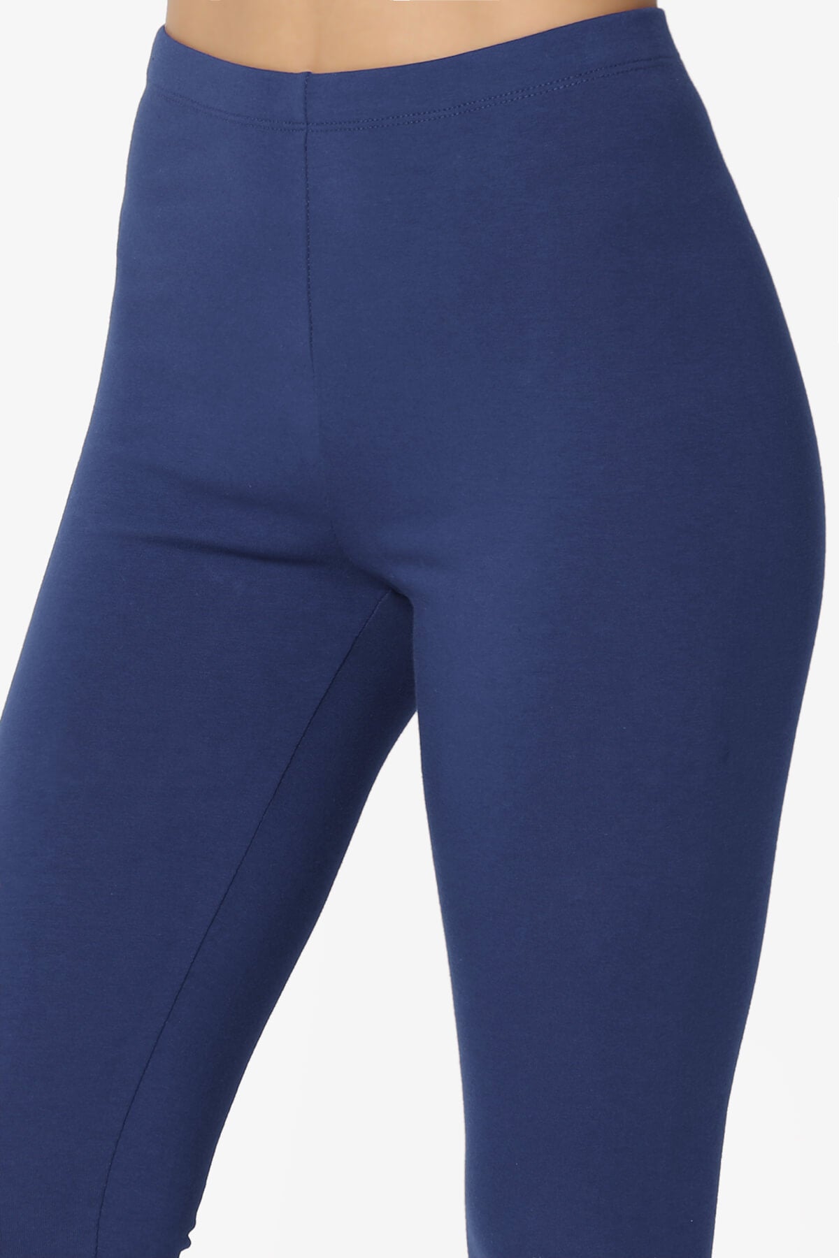 Thalia Cotton Jersey Ankle Leggings LIGHT NAVY_5