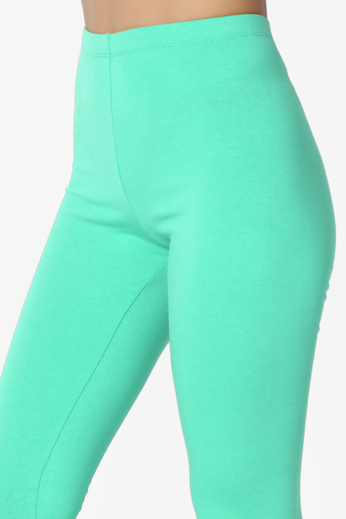 Thalia Cotton Jersey Ankle Leggings MINT_5