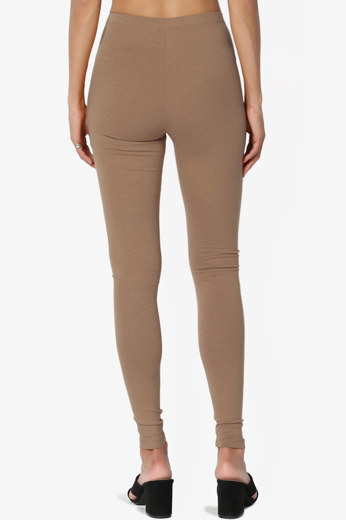Thalia Cotton Jersey Ankle Leggings MOCHA_2