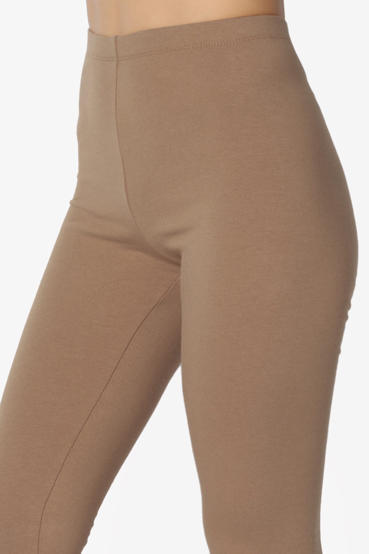 Thalia Cotton Jersey Ankle Leggings MOCHA_5