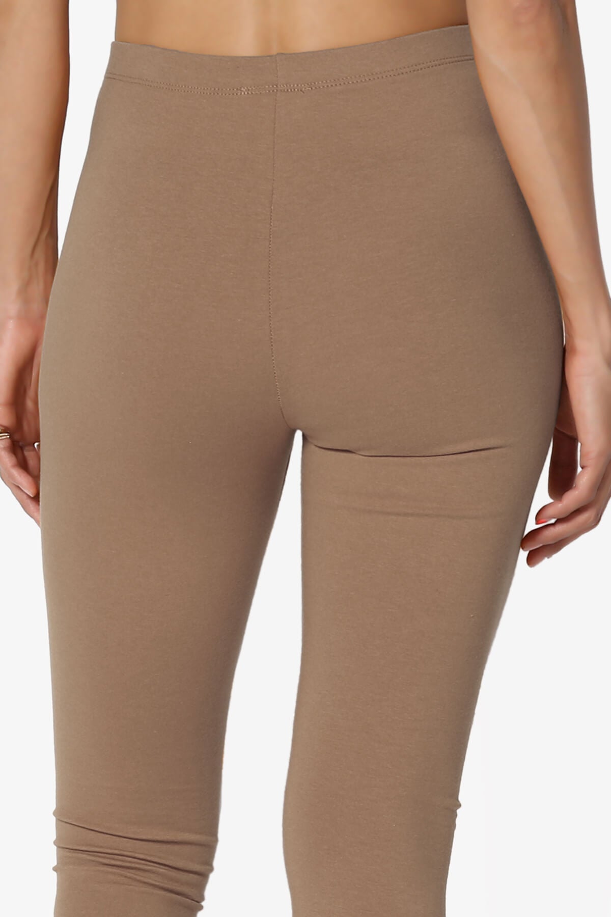 Thalia Cotton Jersey Ankle Leggings MOCHA_6
