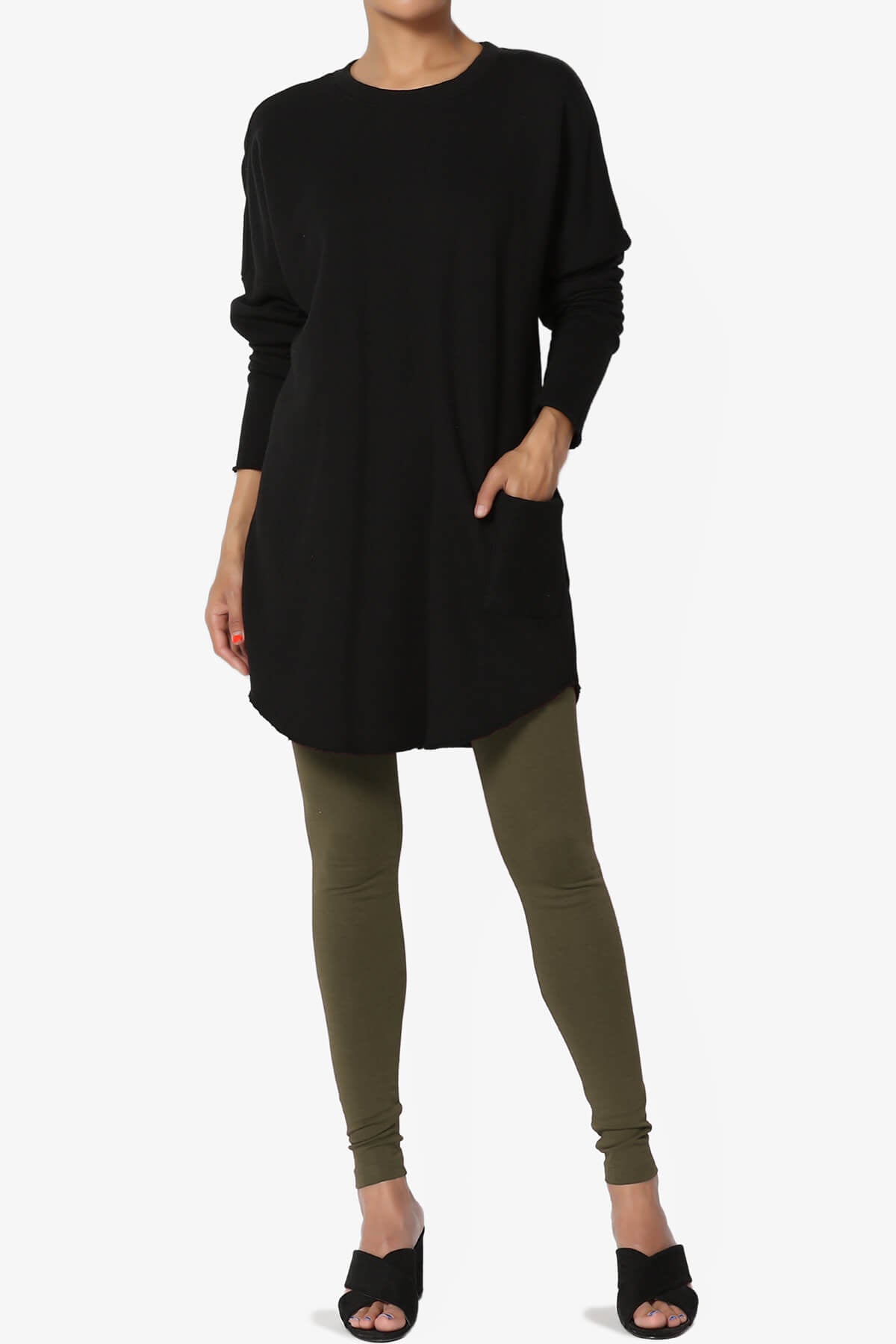 Thalia Cotton Jersey Ankle Leggings OLIVE_6
