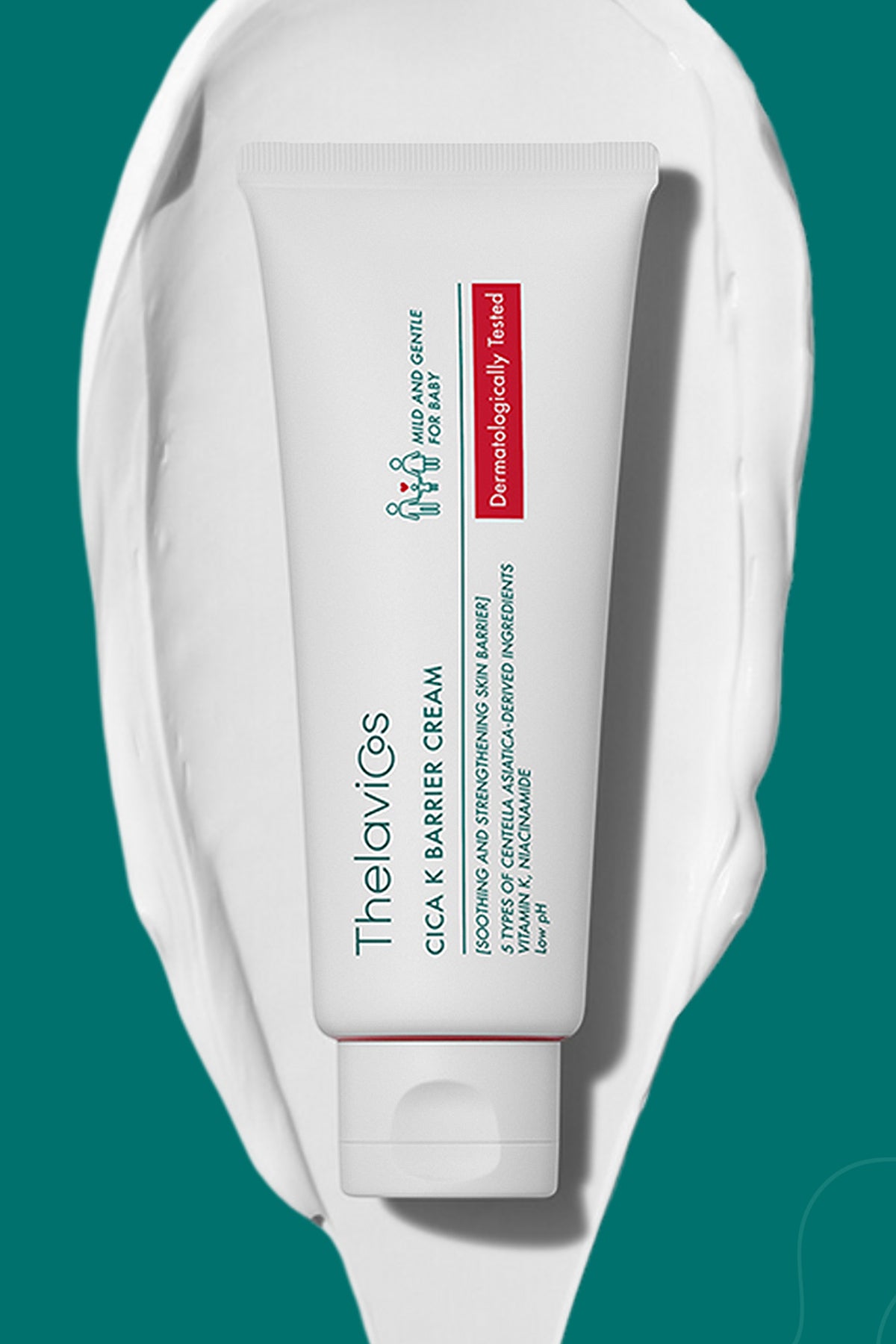 Thelavicos CICA K Barrier Cream 100g/3.52 oz – Soothing & Hydrating Skin Barrier Repair for All Ages