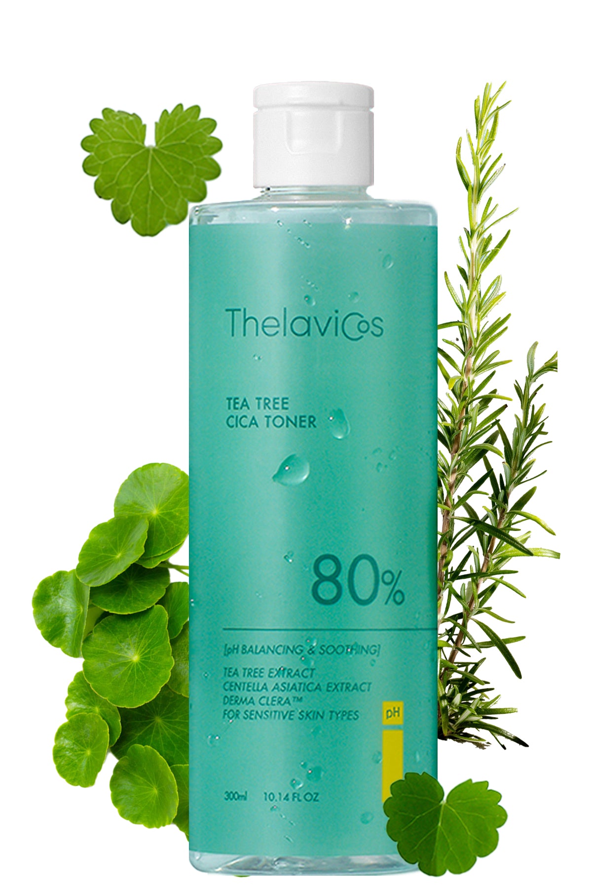 Thelavicos Tea Tree Cica 80 Toner 300ml/10.14 fl.oz | Your Daily pH-Balanced Ritual for Soothed, Clear Skin