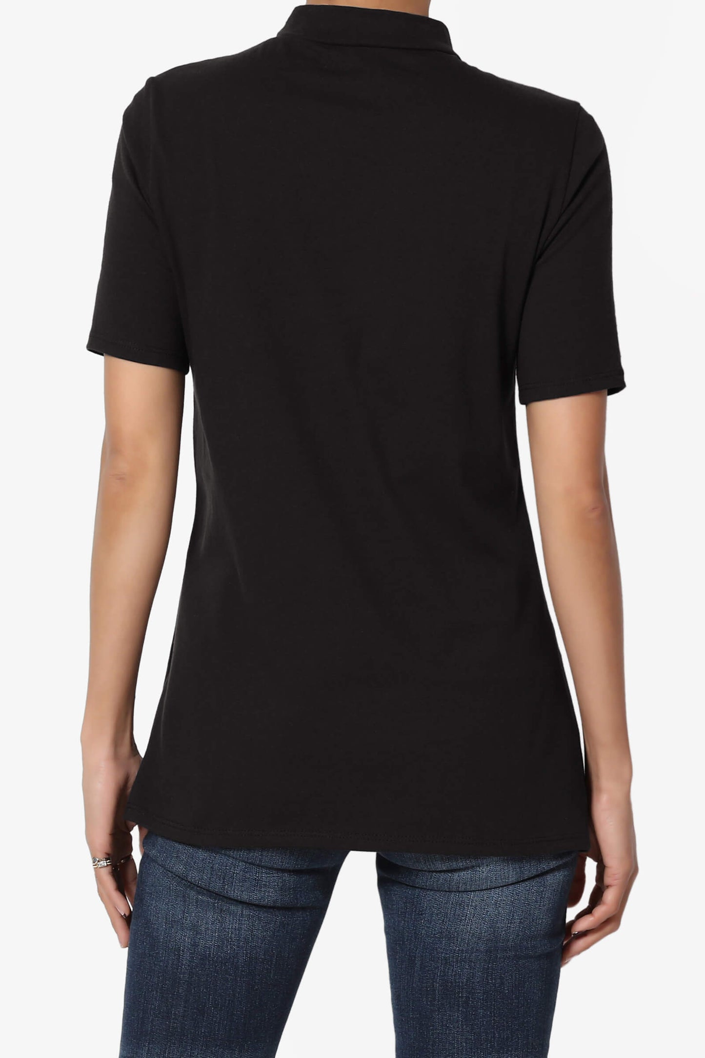 Kahiko Mock Neck Short Sleeve Tee