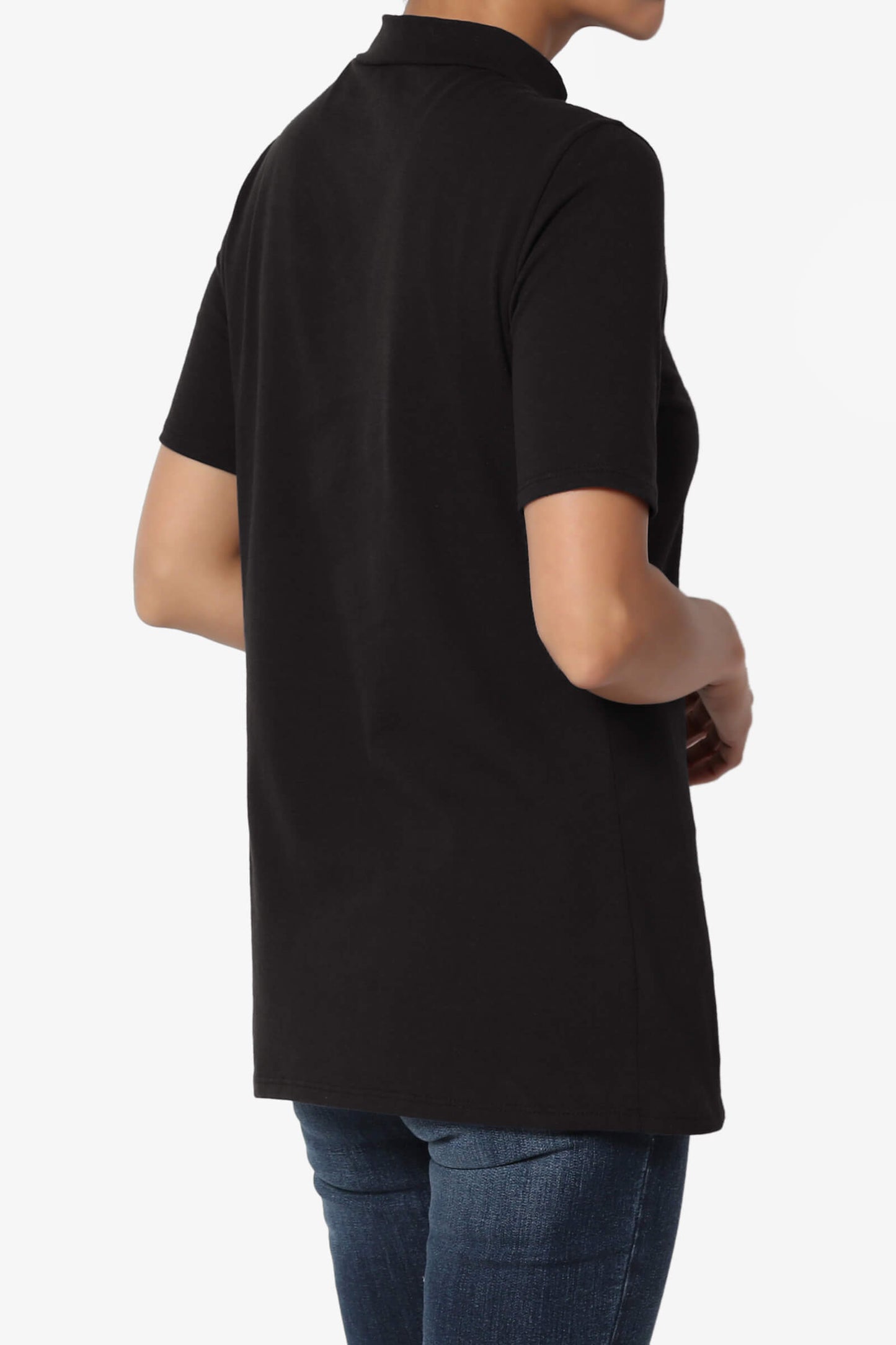 Kahiko Mock Neck Short Sleeve Tee