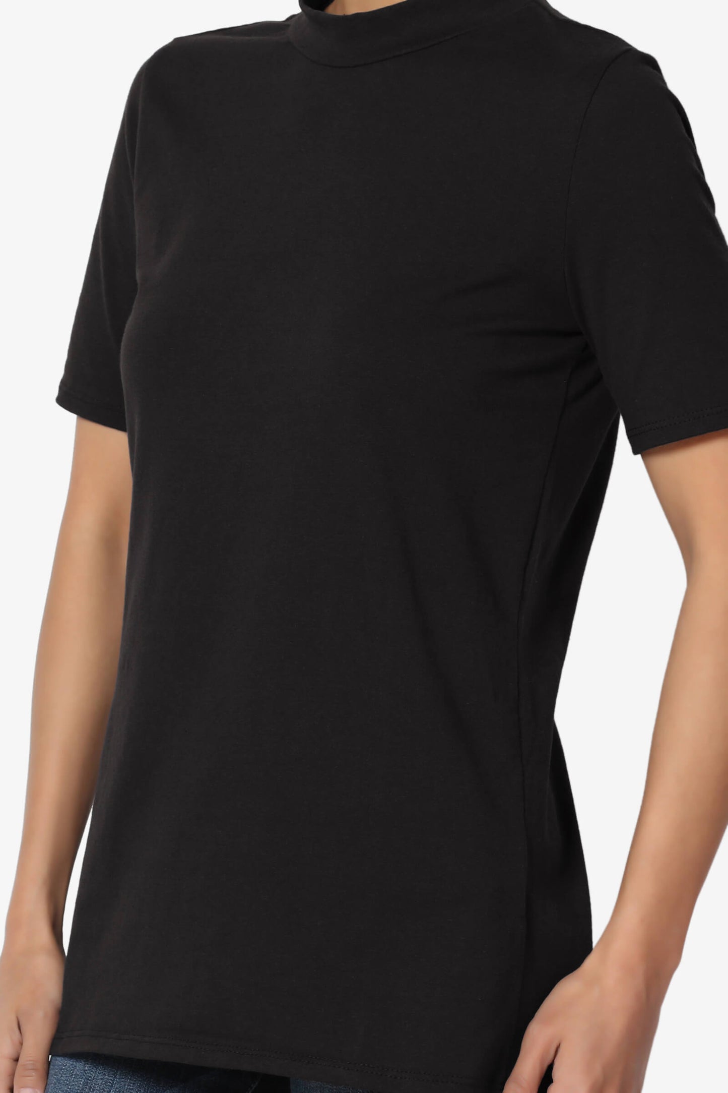 Kahiko Mock Neck Short Sleeve Tee