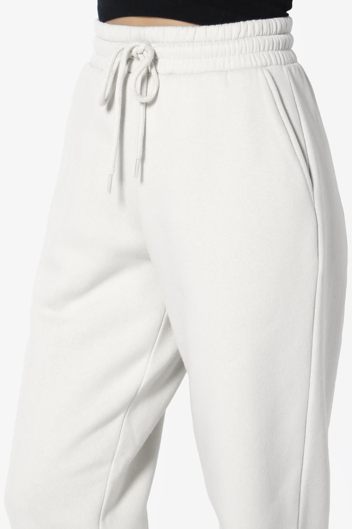 Tove Drawstring Jogger Sweatpants BONE_5