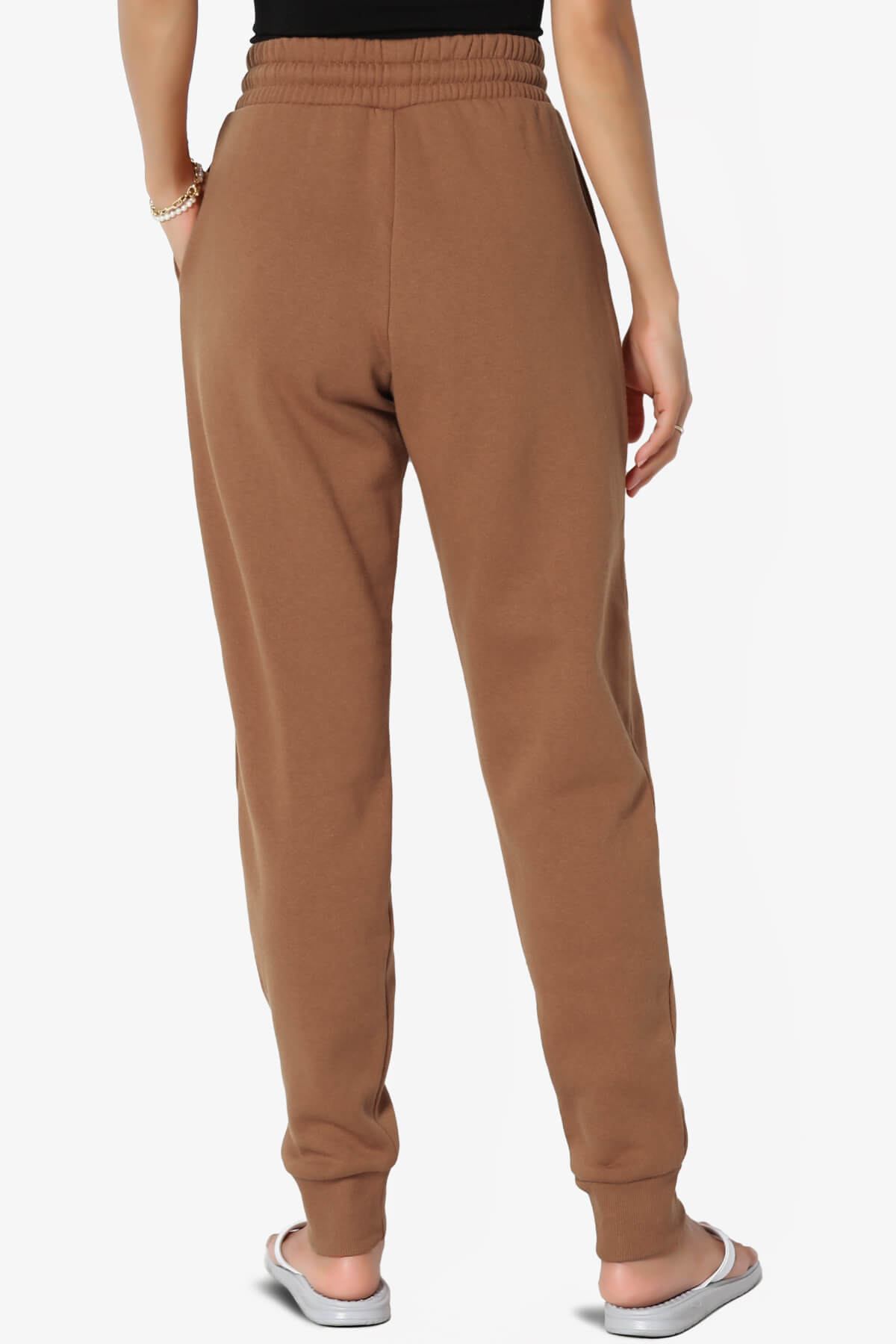 Tove Drawstring Jogger Sweatpants DARK CAMEL_2
