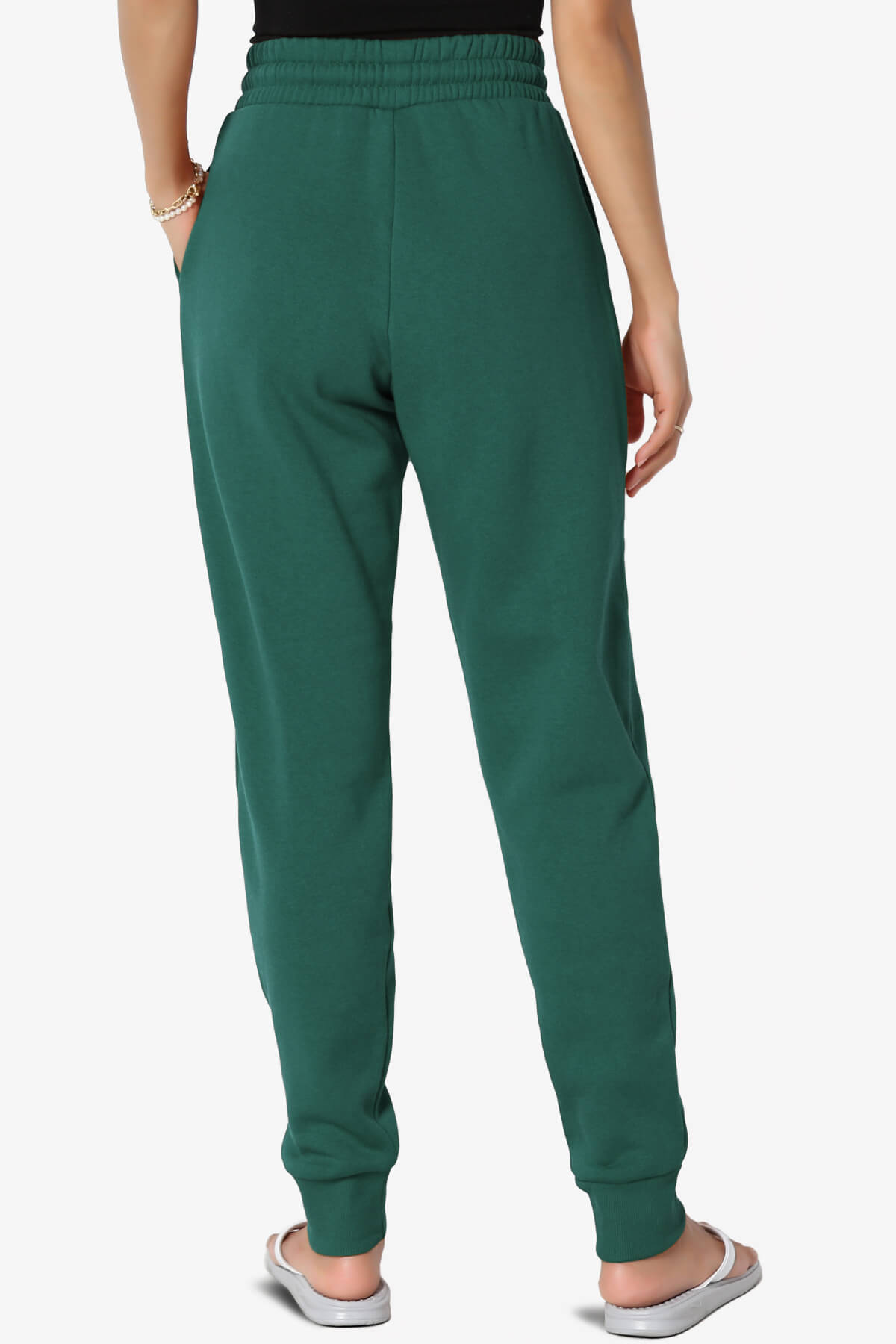 Tove Drawstring Jogger Sweatpants DEEP GREEN_2