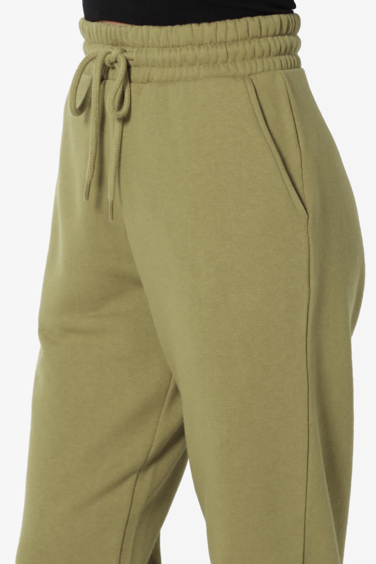 Tove Drawstring Jogger Sweatpants KHAKI GREEN_5