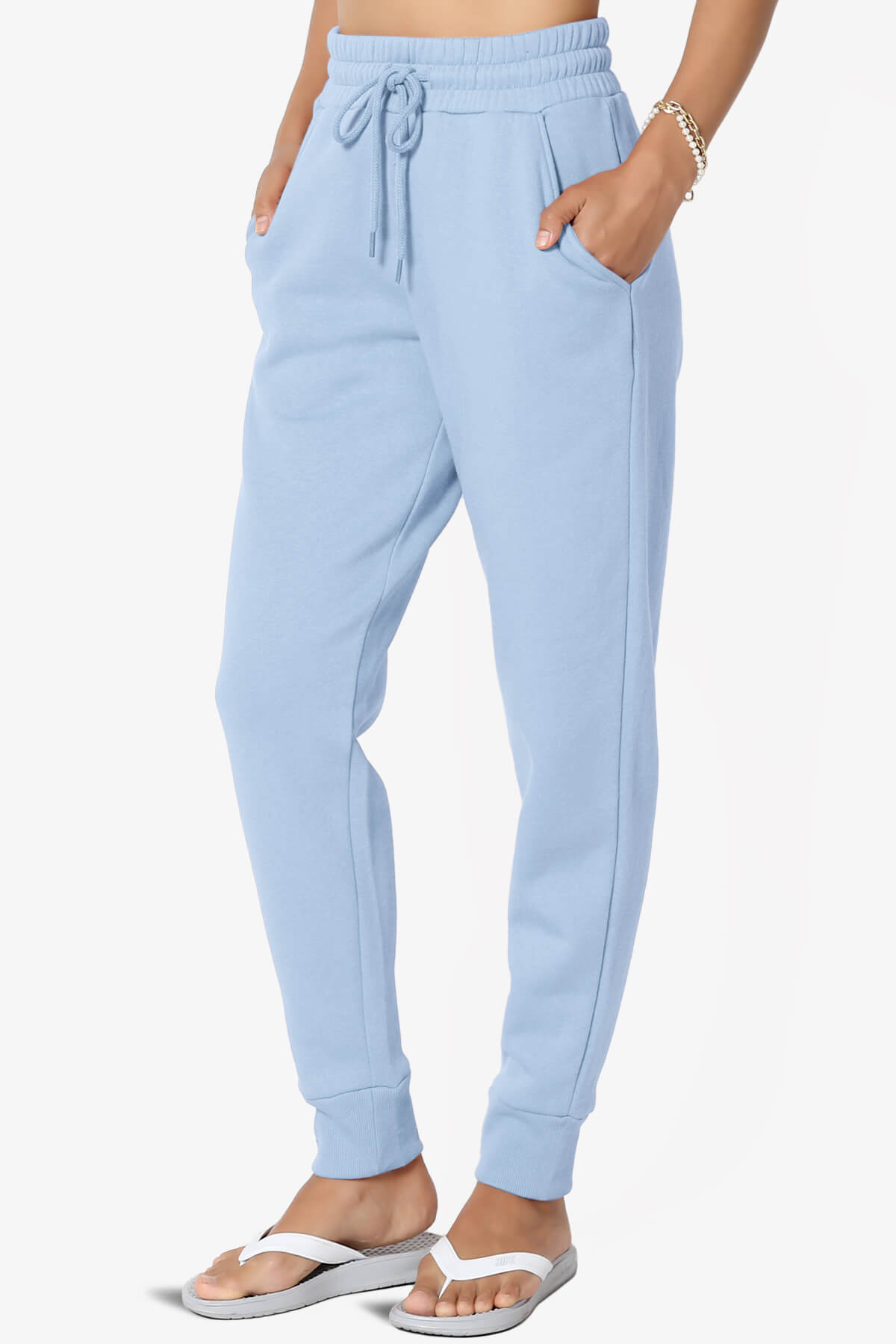 Tove Drawstring Jogger Sweatpants LIGHT BLUE_3