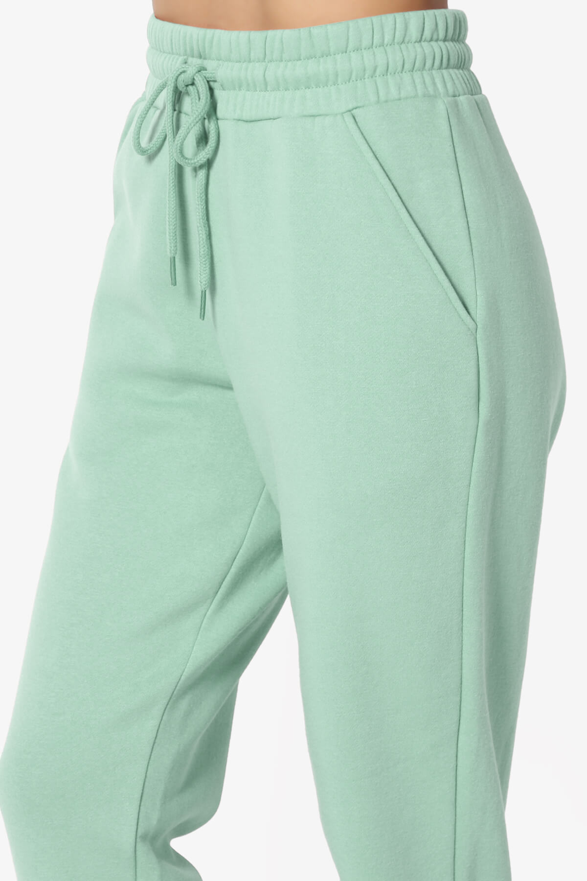 Tove Drawstring Jogger Sweatpants LIGHT GREEN_5