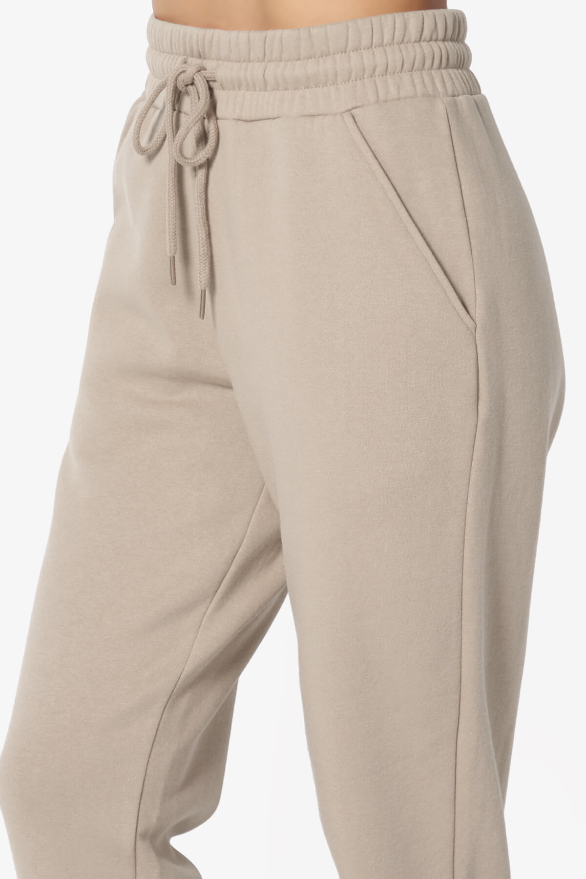 Tove Drawstring Jogger Sweatpants LIGHT MOCHA_5