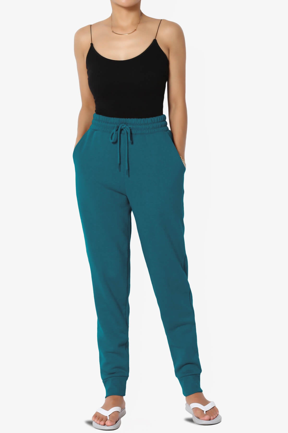Tove Drawstring Jogger Sweatpants TEAL_6