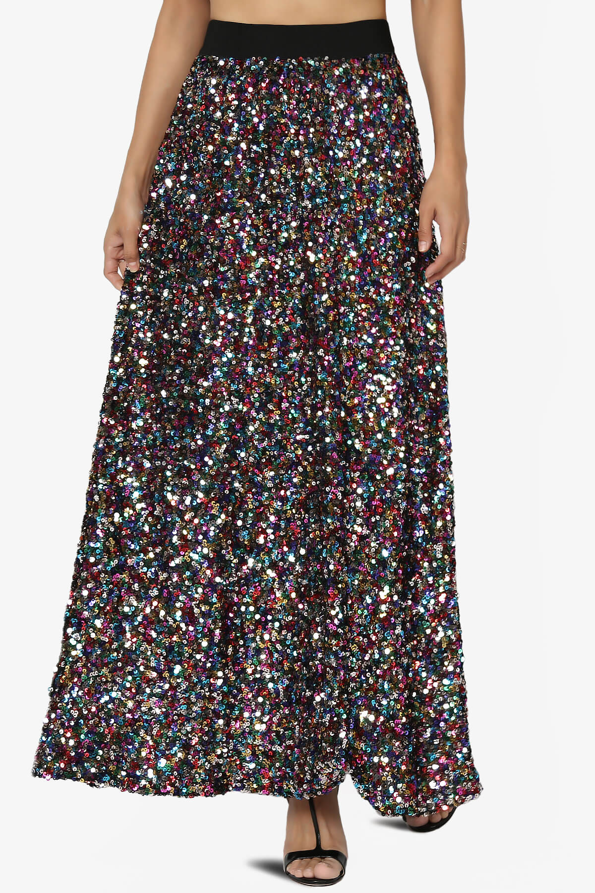 Ulyana Multi Sequin Maxi Skirt