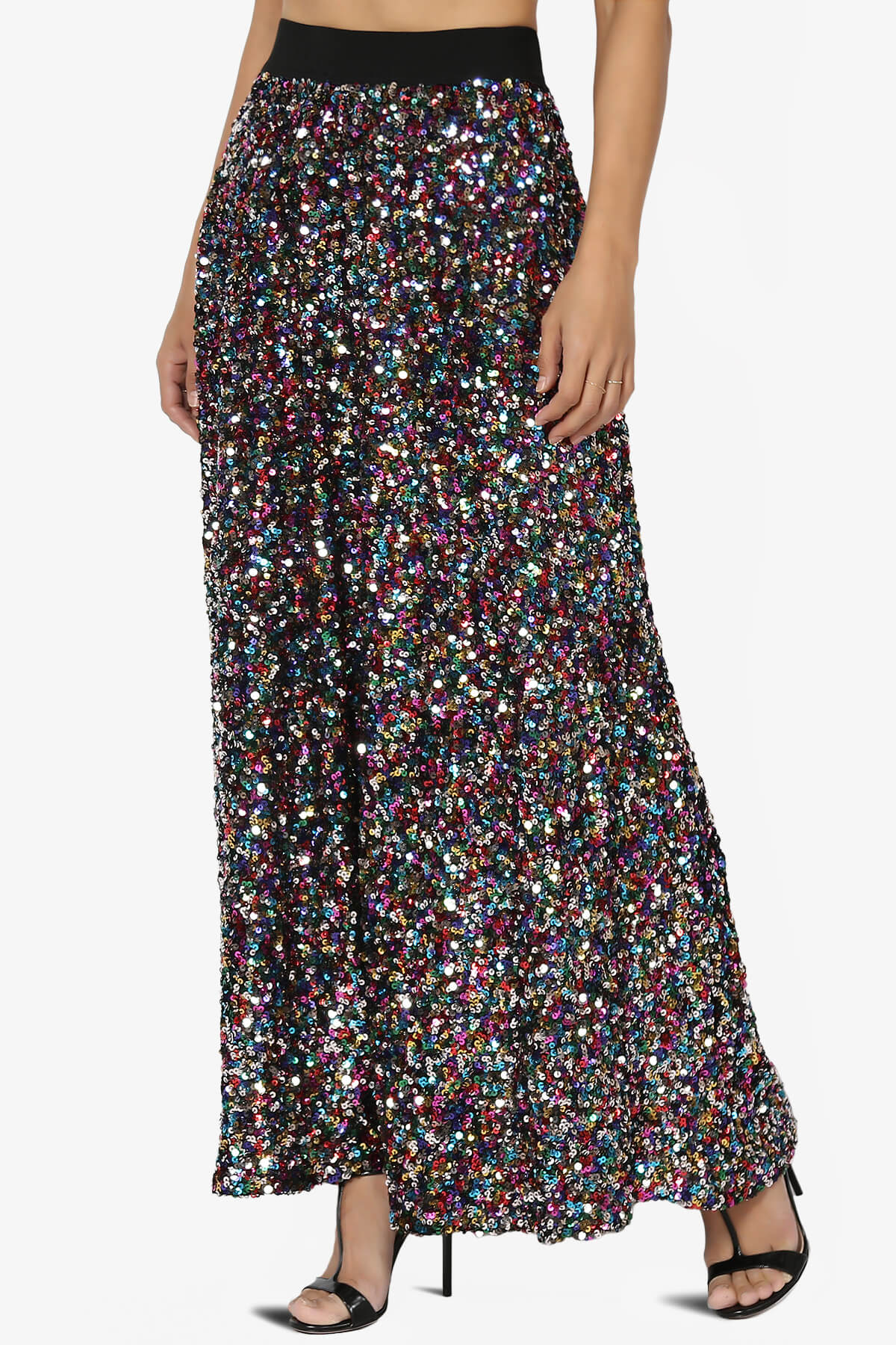 Ulyana Multi Sequin Maxi Skirt