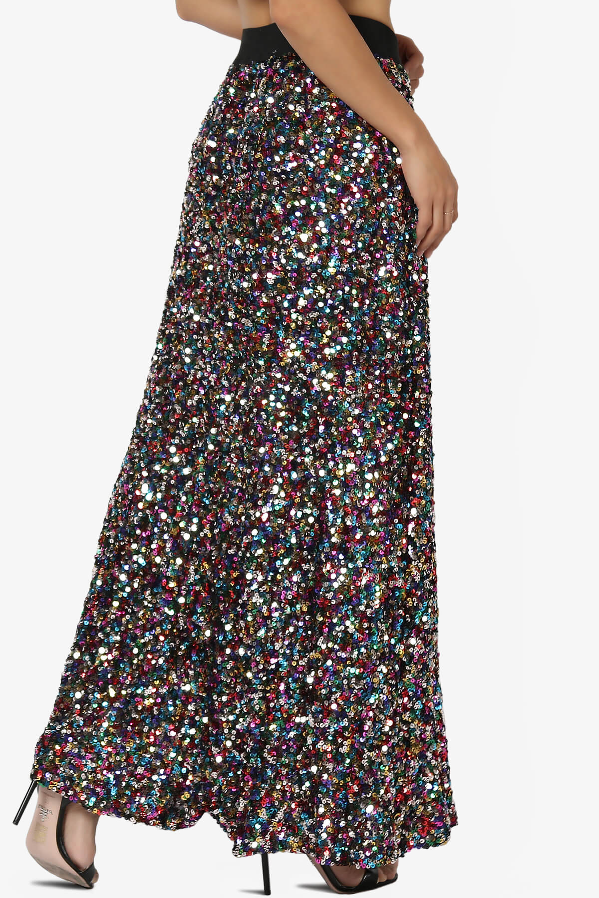 Ulyana Multi Sequin Maxi Skirt