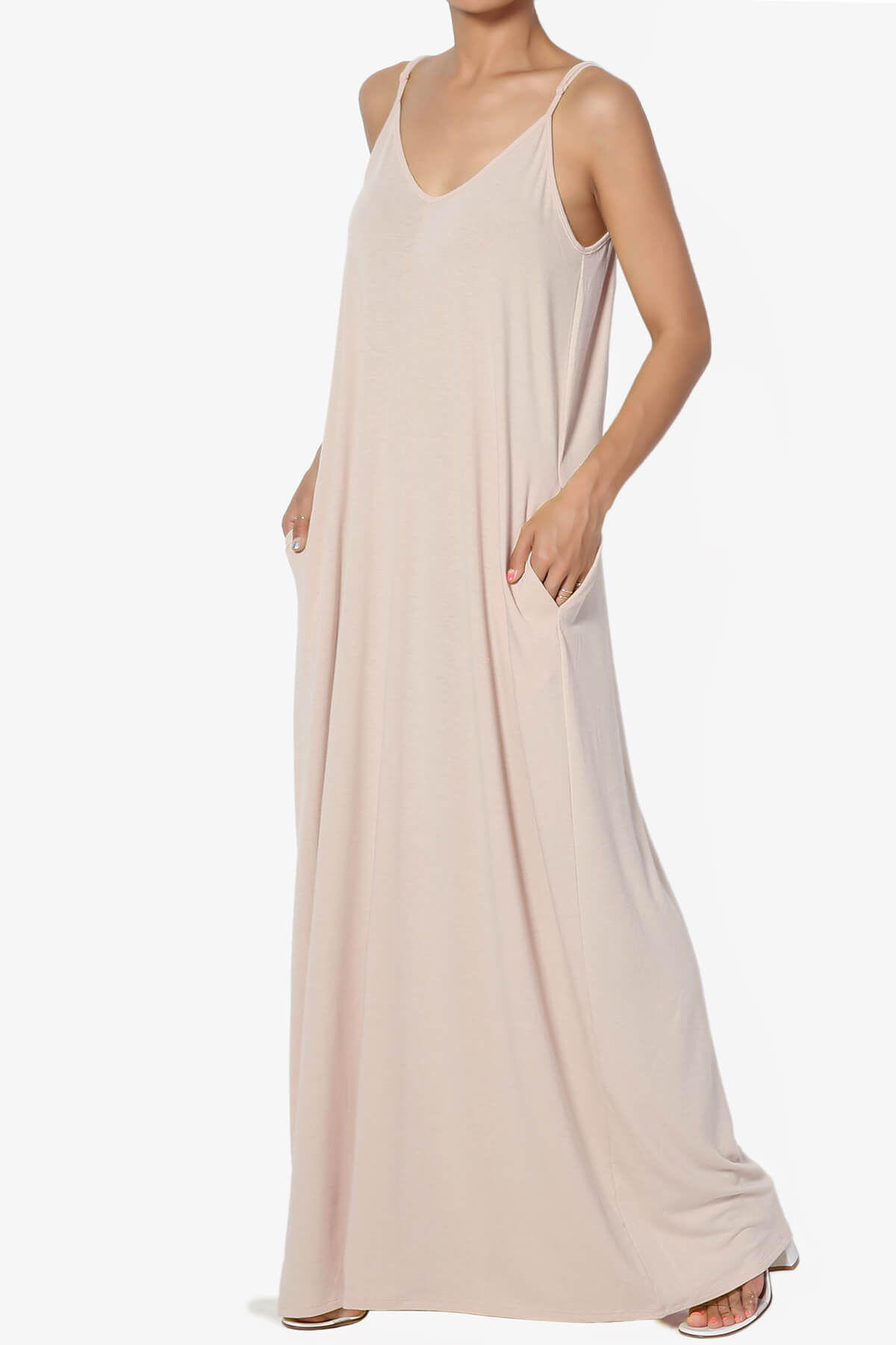 Venus Pocket Cami Maxi Dress DUSTY BLUSH_3