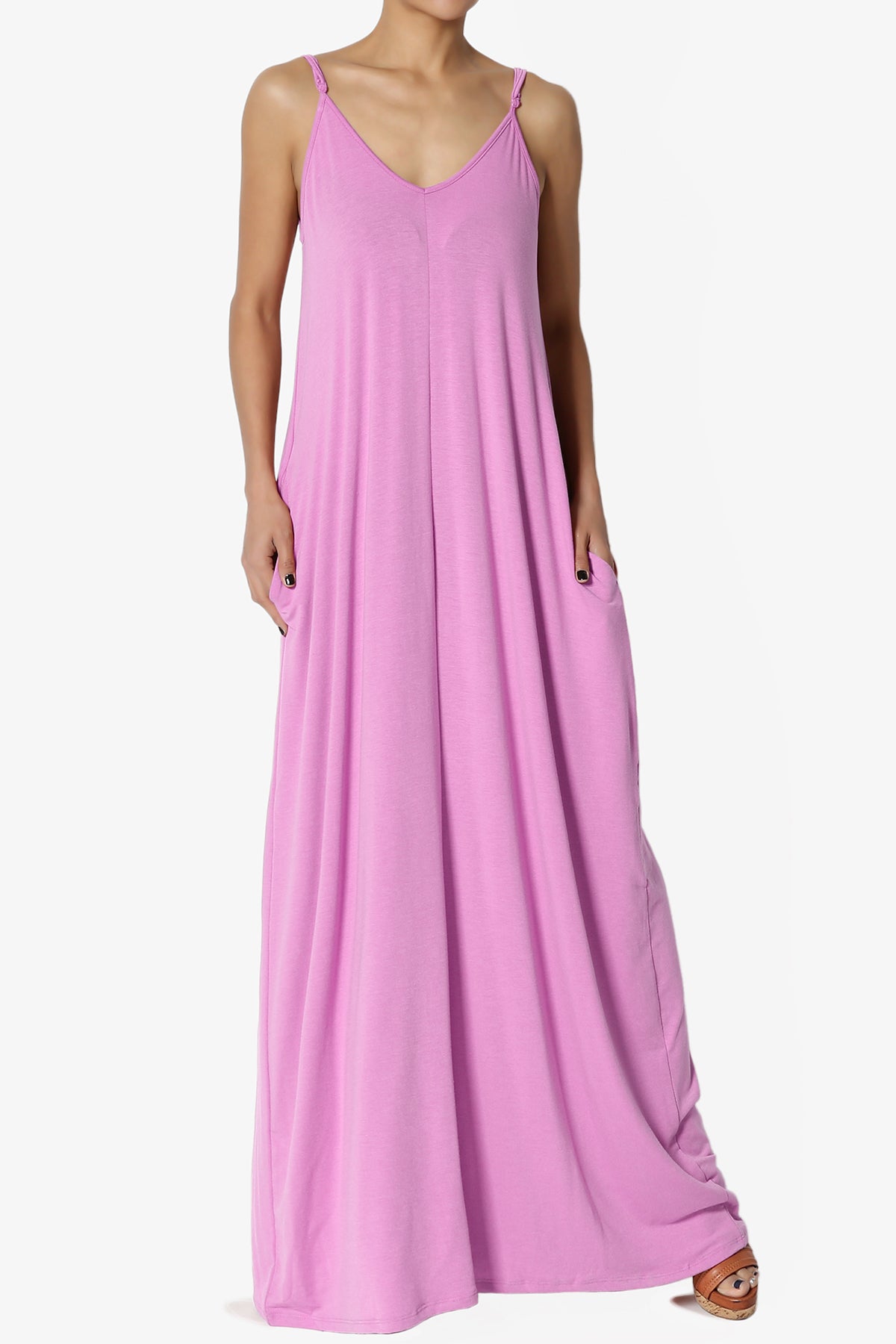 Venus Pocket Cami Maxi Dress BRIGHT LAVENDER_1