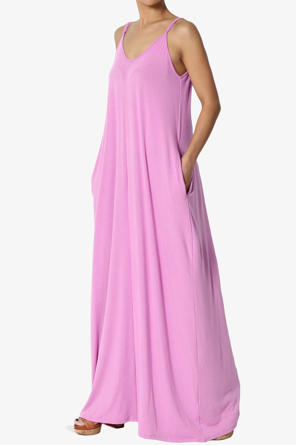 Venus Pocket Cami Maxi Dress BRIGHT LAVENDER_3