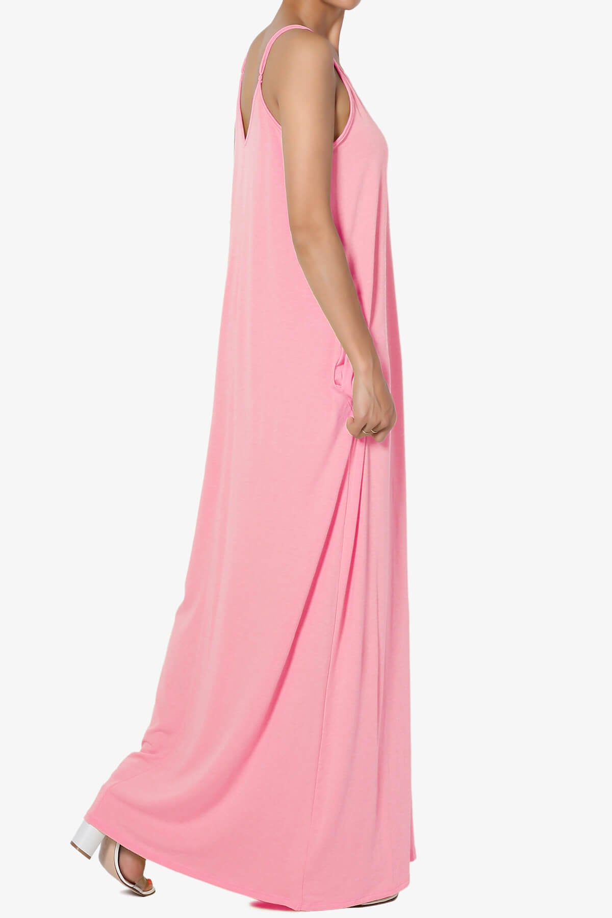 Venus Pocket Cami Maxi Dress BRIGHT PINK_4