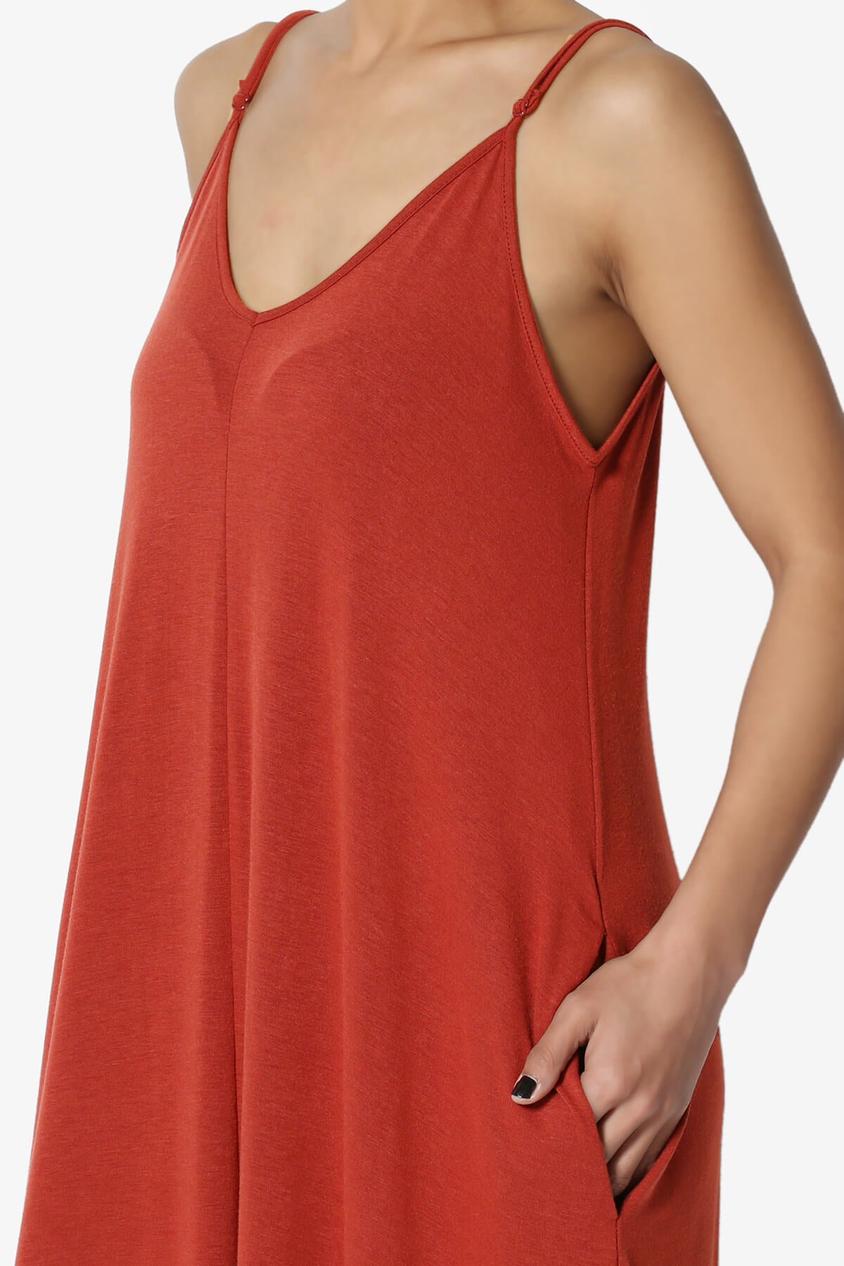 Venus Pocket Cami Maxi Dress COPPER_5