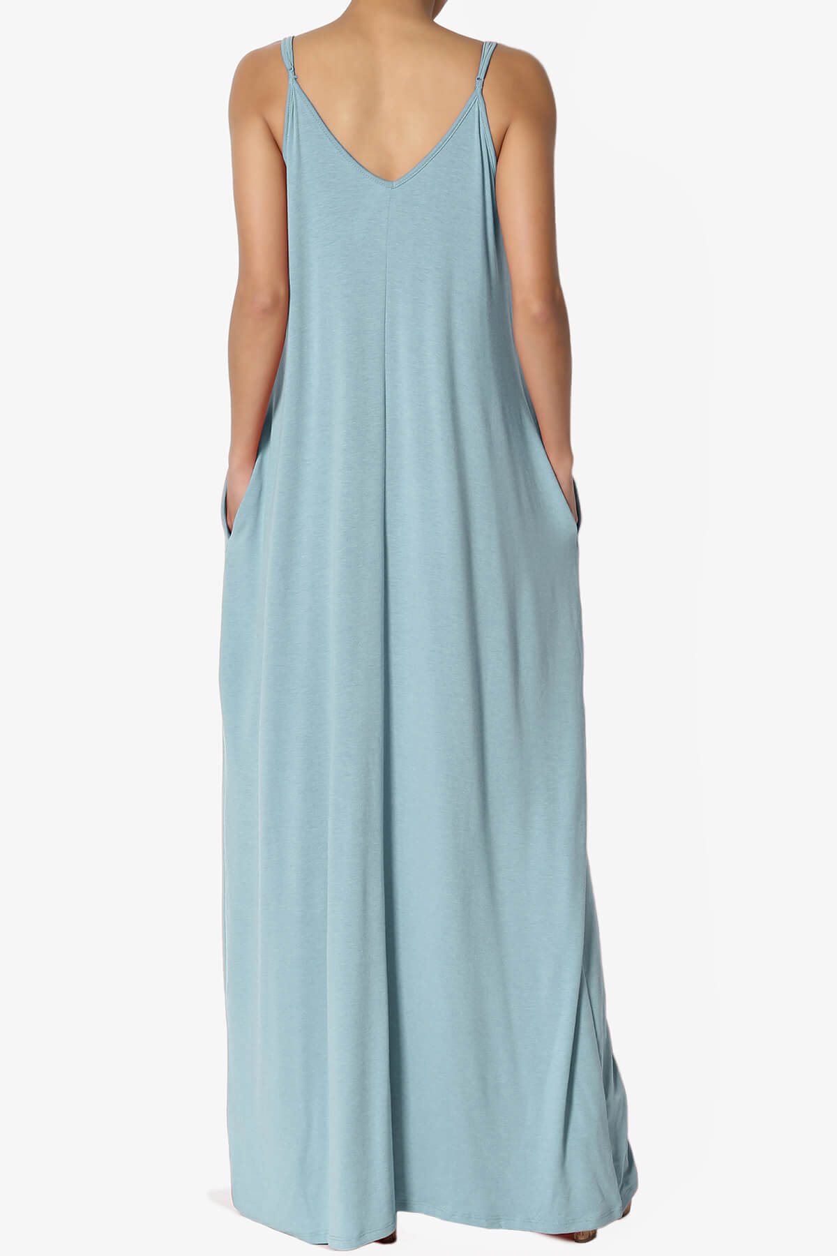 Venus Pocket Cami Maxi Dress DUSTY BLUE_2