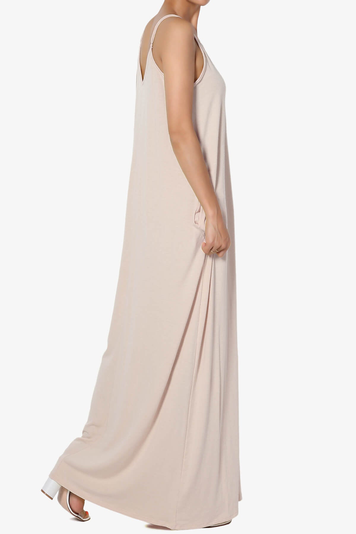 Venus Pocket Cami Maxi Dress DUSTY BLUSH_4