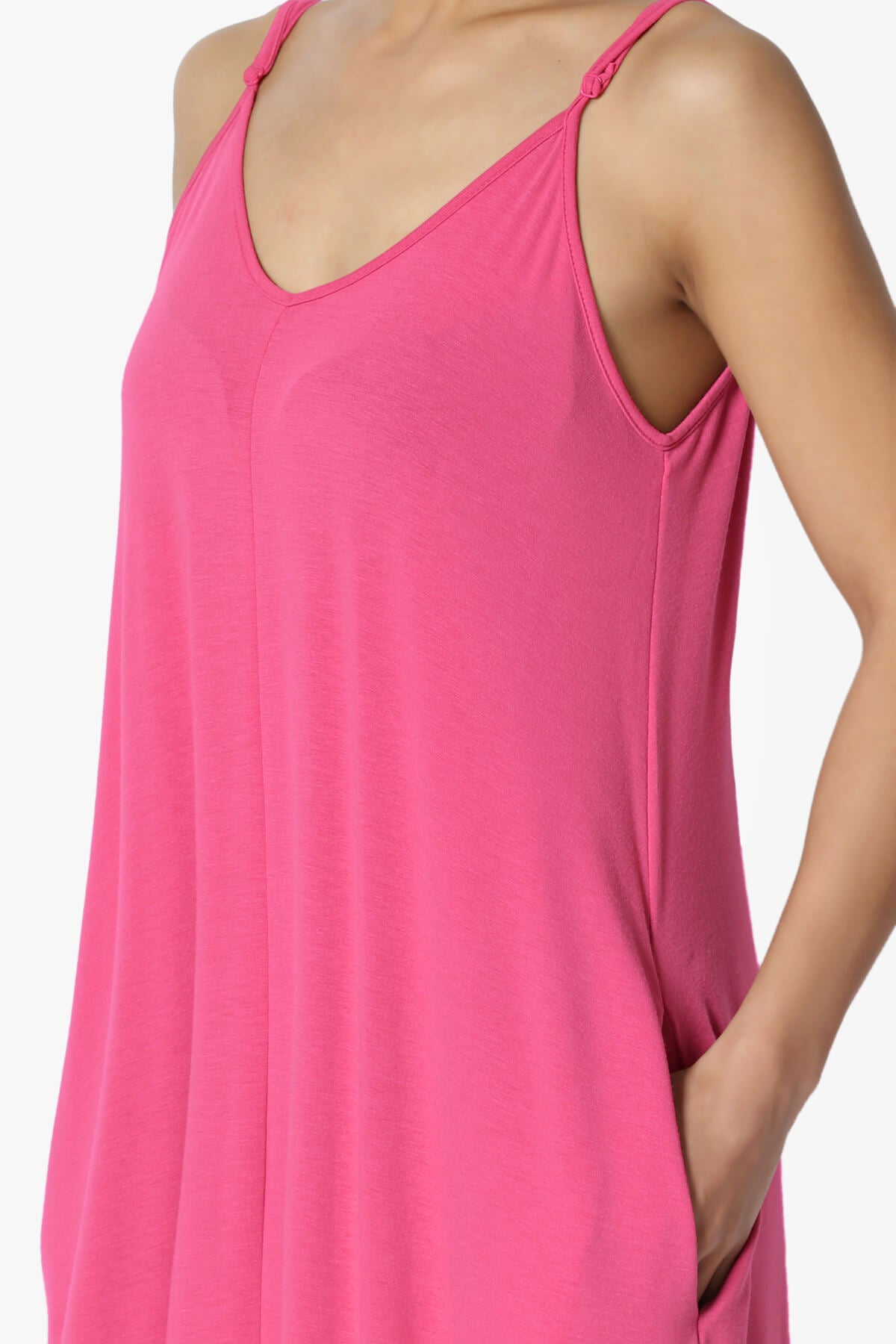 Venus Pocket Cami Maxi Dress FUCHSIA_5