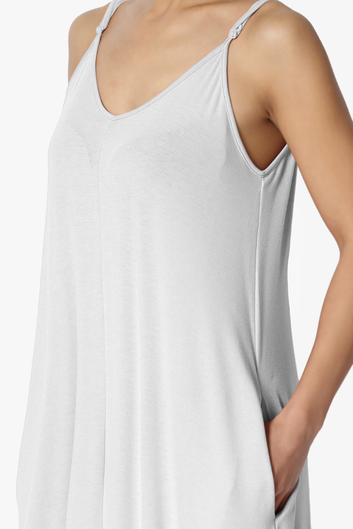 Venus Pocket Cami Maxi Dress GREY MIST_5