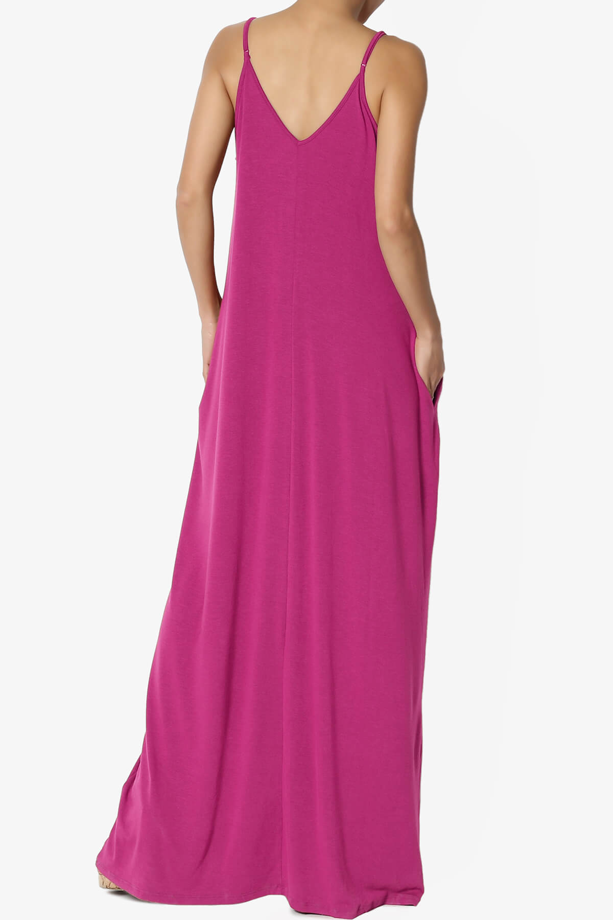 Venus Pocket Cami Maxi Dress MAGENTA_2
