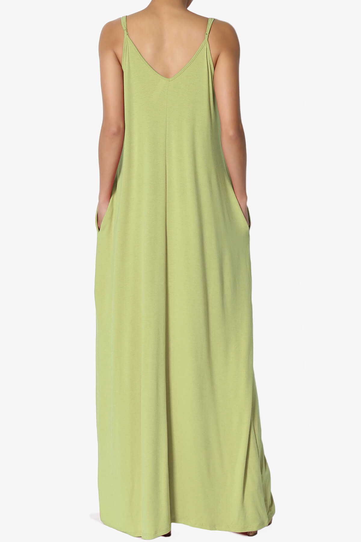 Venus Pocket Cami Maxi Dress SAGE_2