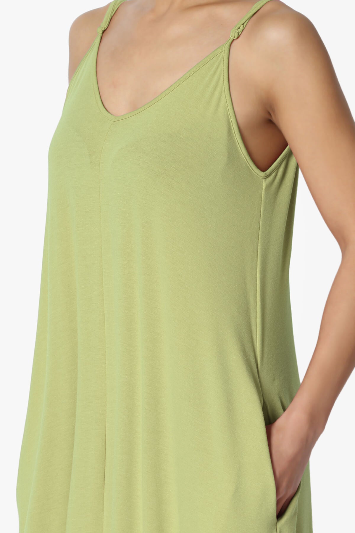 Venus Pocket Cami Maxi Dress SAGE_5
