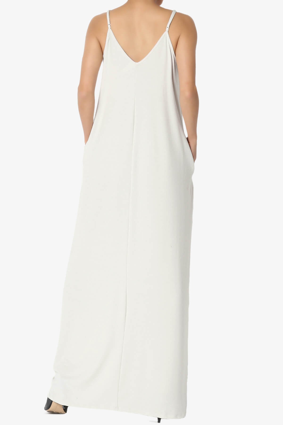 Venus Pocket Cami Maxi Dress SAND BEIGE_2