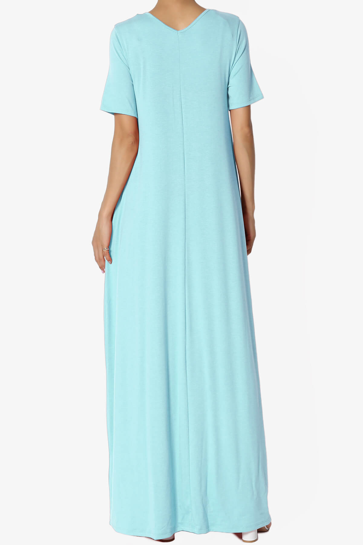 Vina Pocket Oversized Maxi Dress BABY BLUE_2