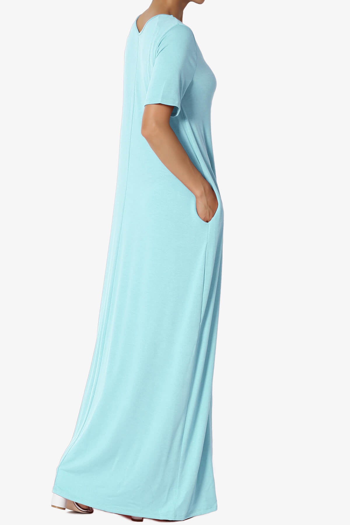 Vina Pocket Oversized Maxi Dress BABY BLUE_4