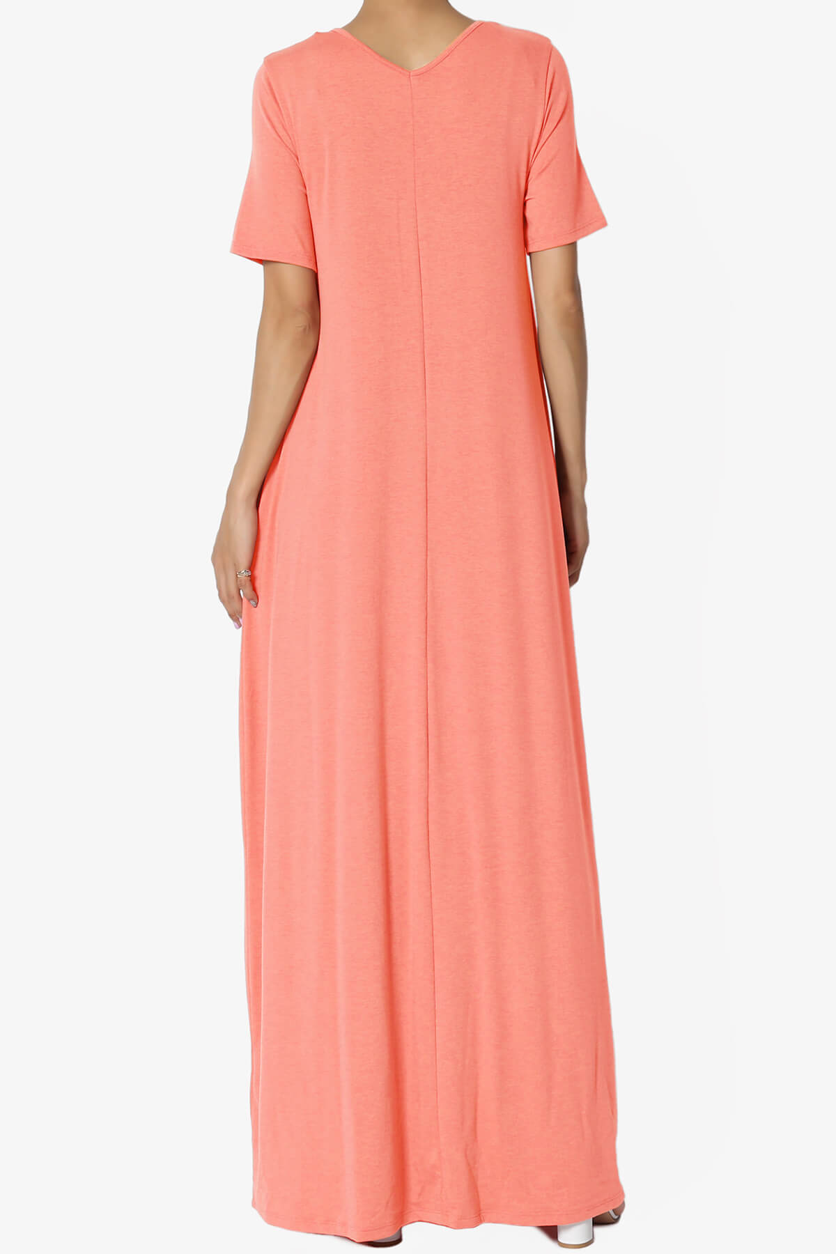 Vina Pocket Oversized Maxi Dress CORAL_2